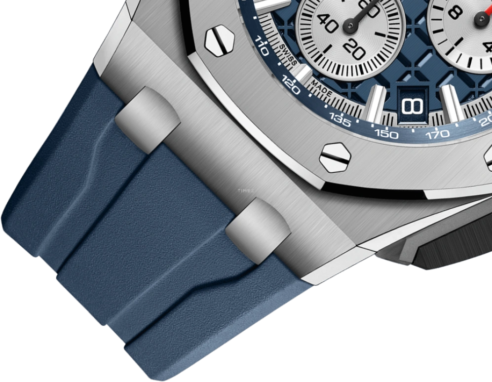 Audemars Piguet,Royal Oak Offshore 43mm,43mm,Titanium,Blue,Automatic,Chronograph,Day,Flyback,26420TI,26420TI.OO.A027CA.01