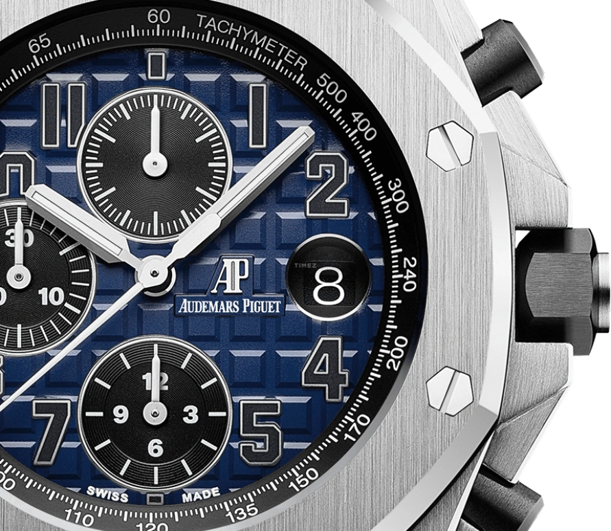 Audemars Piguet,Royal Oak Offshore 42mm,42mm,Ceramic,Platinum,Blue,Automatic,Chronograph,Day,26470PT,26470PT.OO.1000PT.02