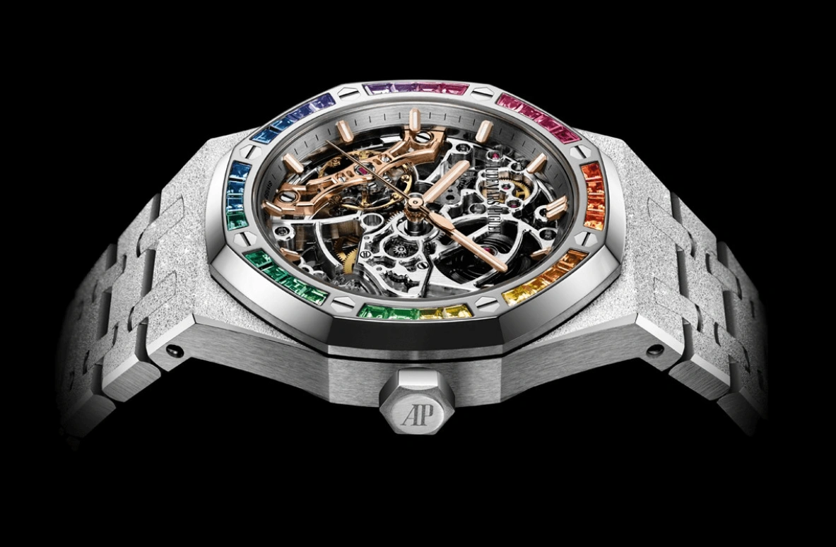 Audemars Piguet,Royal Oak 37mm,37mm,White Gold,Skeleton,Automatic,Double Balance,15468BC,15468BC.YG.1259BC.01