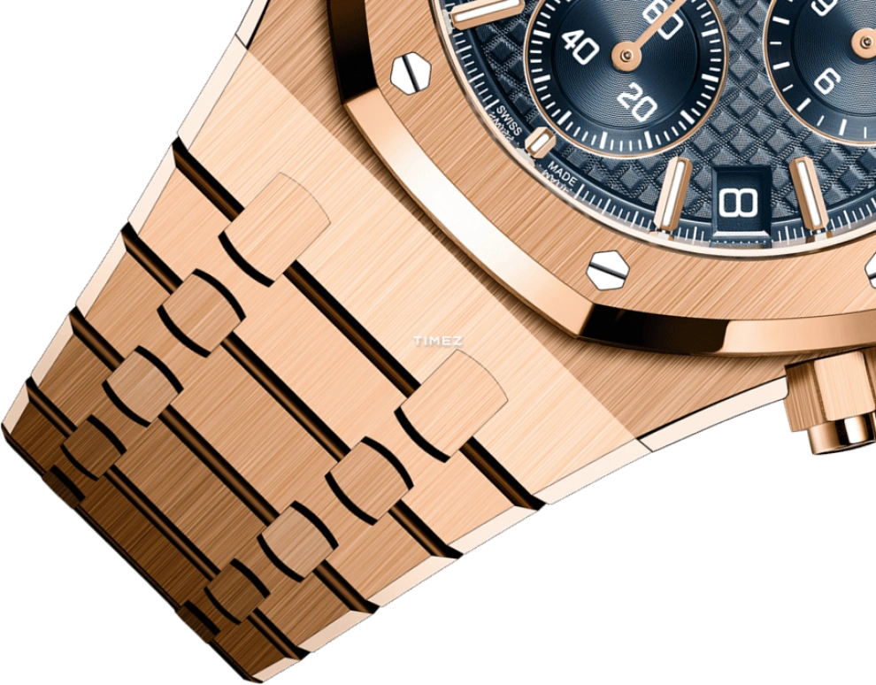 Audemars Piguet,Royal Oak 41mm,41mm,Rose Gold,Blue,Automatic,Chronograph,Day,Flyback,26240OR,26240OR.OO.1320OR.05