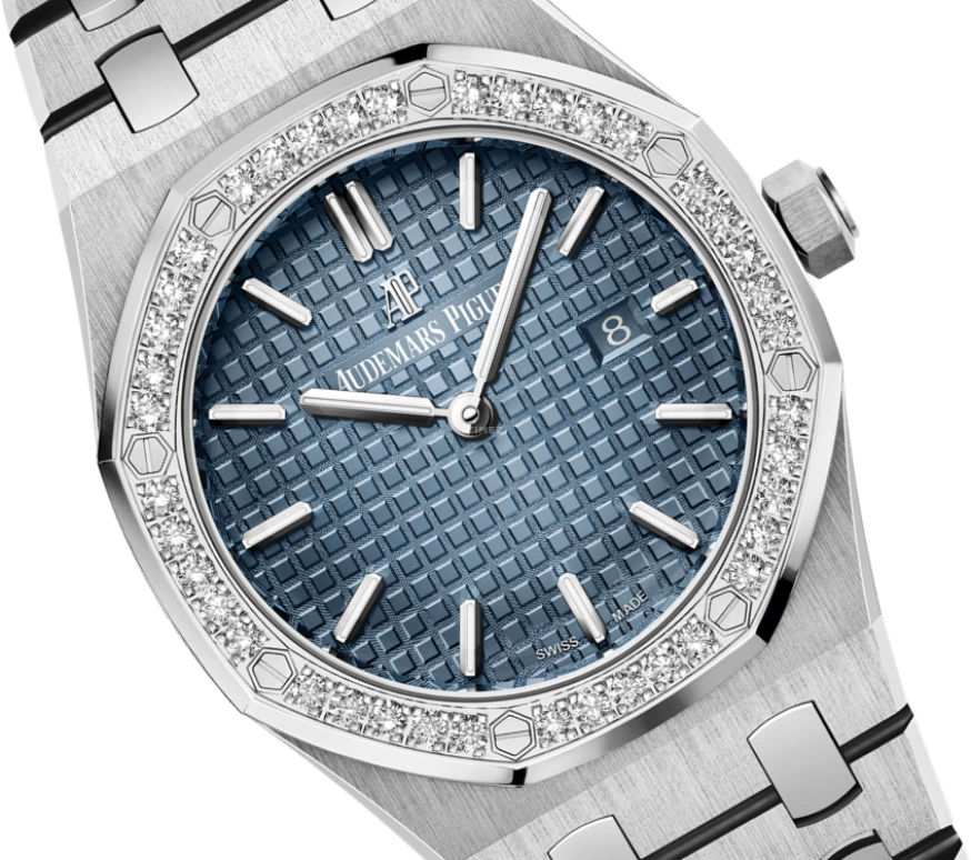 Audemars Piguet,Royal Oak 33mm,33mm,Titanium,Blue,Quartz,Day,In-house Caliber,67651IP,67651IP.ZZ.1261IP.01