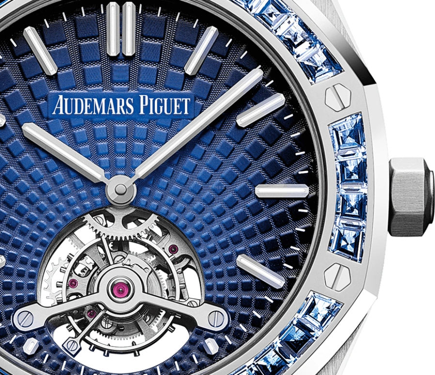 Audemars Piguet,Royal Oak 41mm,41mm,Platinum,Blue,Handwound,Tourbillon,70hours,26521PT,26521PT.YY.1220PT.01