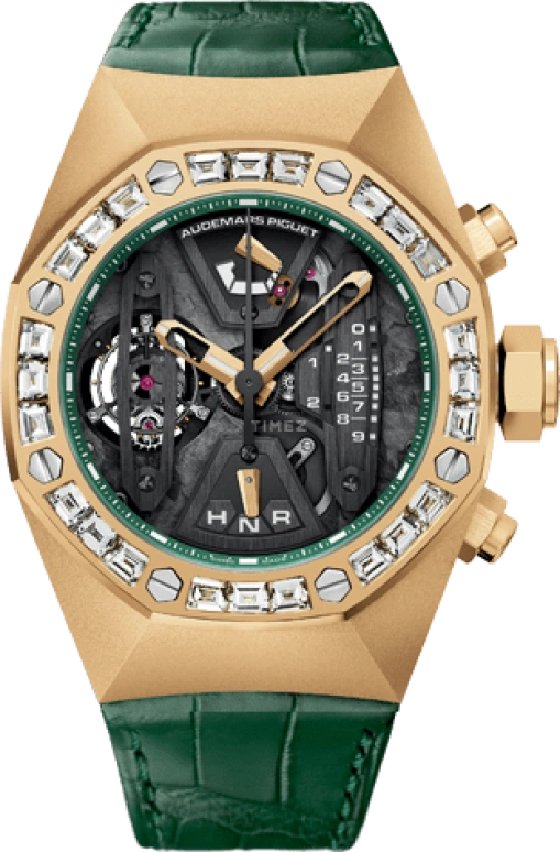 Audemars Piguet,Royal Oak Concept 44mm,44mm,Ceramic,Yellow Gold,Skeleton,Black,Handwound,Chronograph,Power Reserve Indicator,Tourbillon,Function Selector,237hours,In-house Caliber,26224BA,26224BA.ZZ.D400CR.01