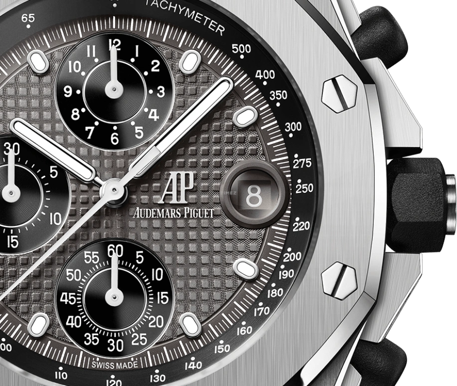 Audemars Piguet,Royal Oak Offshore 42mm,42mm,Titanium,Grey,Automatic,Chronograph,Day,26238TI,26238TI.OO.2000TI.01