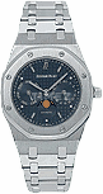Audemars Piguet,Royal Oak 36mm,36mm,Stainless Steel,Blue,Automatic,Moonphase,Date,Day,25594ST,25594ST.OO.0789ST.03