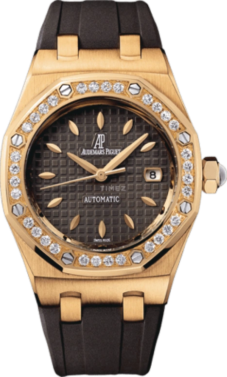 Audemars Piguet,Royal Oak 33mm,33mm,Pink Gold,Brown,Automatic,Day,40hours,77321OR,77321OR.ZZ.D080CA.01