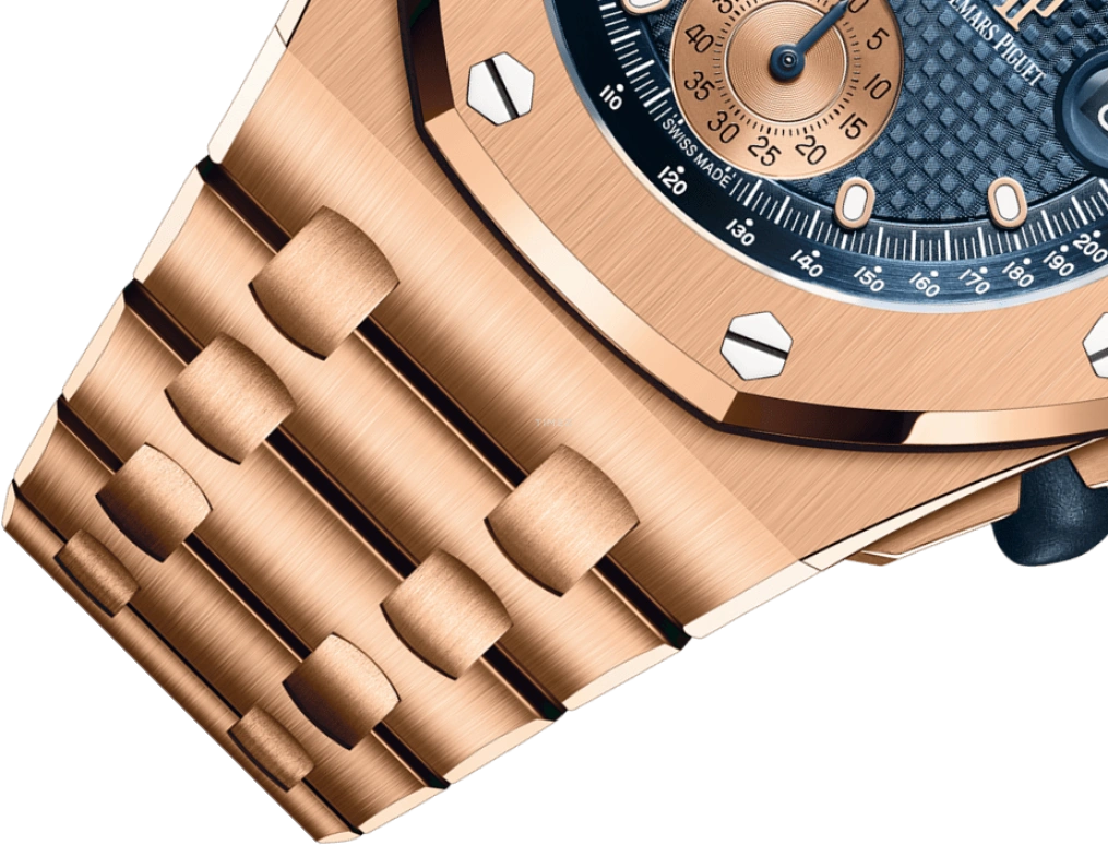 Audemars Piguet,Royal Oak Offshore 42mm,42mm,Rose Gold,Blue,Rose Gold,Automatic,Chronograph,Day,26238OR,26238OR.OO.2000OR.01