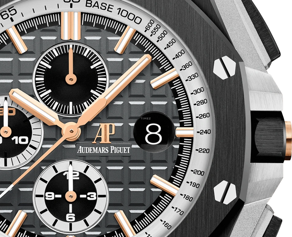 Audemars Piguet,Royal Oak Offshore 44mm,44mm,Pink Gold,Titanium,Ceramic,Black,Automatic,Chronograph,Day,26415CE,26415CE.OO.A002CA.01