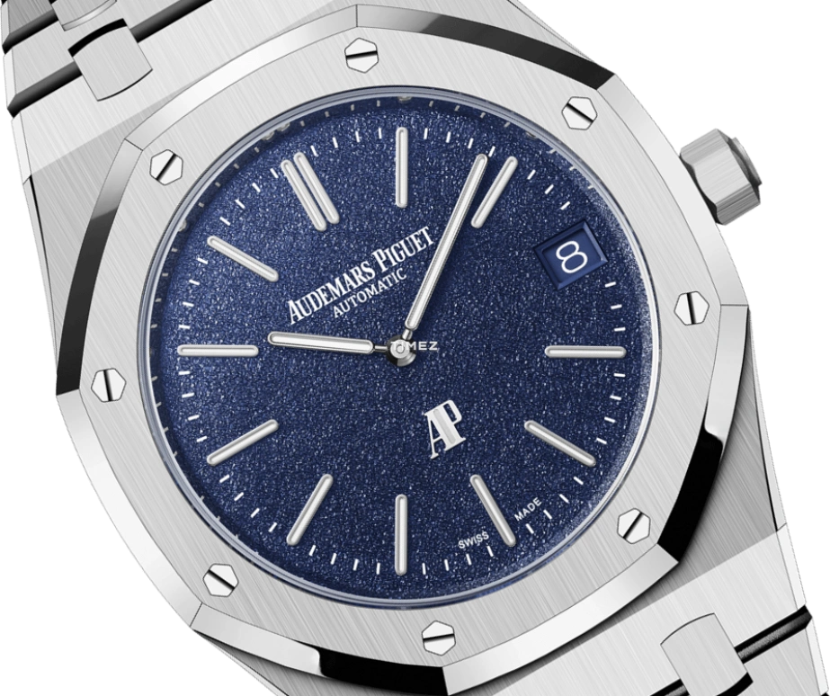 Audemars Piguet,Royal Oak 39mm,39mm,White Gold,Blue,Automatic,Day,55hours,16202BC,16202BC.OO.1240BC.02