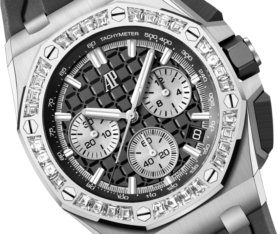Audemars Piguet,Royal Oak Offshore 43mm,43mm,Ceramic,White Gold,Black,Automatic,Chronograph,Day,Karim Benzema,26424BC,26424BC.ZZ.D002CA.01