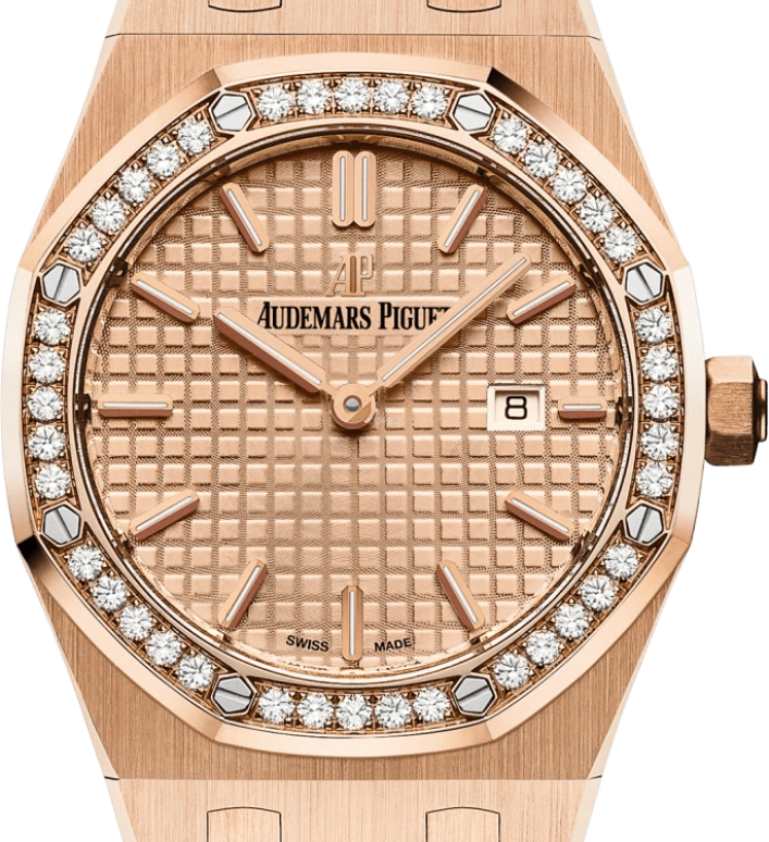 Audemars Piguet,Royal Oak 33mm,33mm,Pink Gold,Pink,Quartz,Day,In-house Caliber,67651OR,67651OR.ZZ.1261OR.03