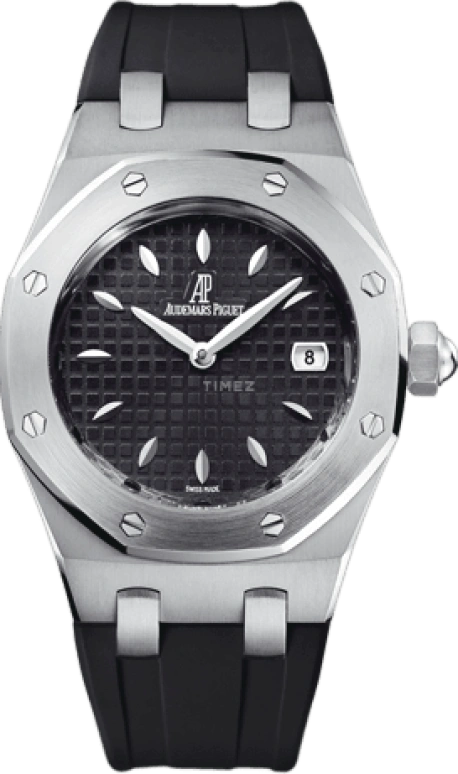 Audemars Piguet,Royal Oak 33mm,33mm,Stainless Steel,Black,Quartz,Day,In-house Caliber,67620ST,67620ST.OO.D002CA.01