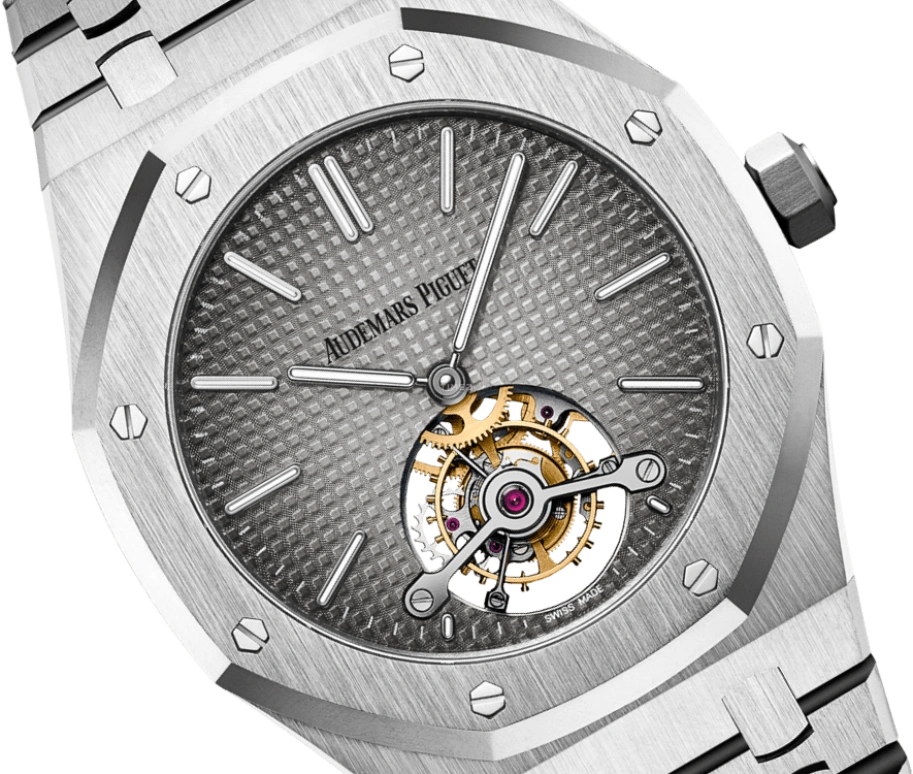 Audemars Piguet,Royal Oak 41mm,41mm,Platinum,Grey,Handwound,Tourbillon,70hours,26510PT,26510PT.OO.1220PT.01