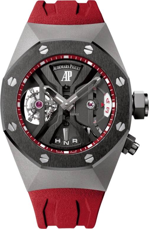 Audemars Piguet,Royal Oak Concept 44mm,44mm,Titanium Gold,Black,Red,Handwound,Dule Time,Tourbillon,Function Selector,26588IO,26588IO.OO.D067CA.01