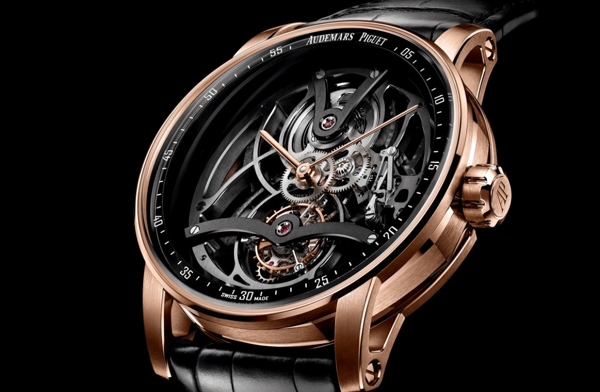 Audemars Piguet,CODE 11.59 41mm,41mm,Rose Gold,Black,Rose,Handwound,Tourbillon,Skeleton,26600OR,26600OR.OO.D002CR.01