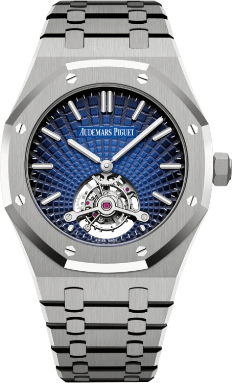 Audemars Piguet,Royal Oak 41mm,41mm,Titanium,Blue,Handwound,Tourbillon,70hours,26522TI,26522TI.OO.1220TI.01