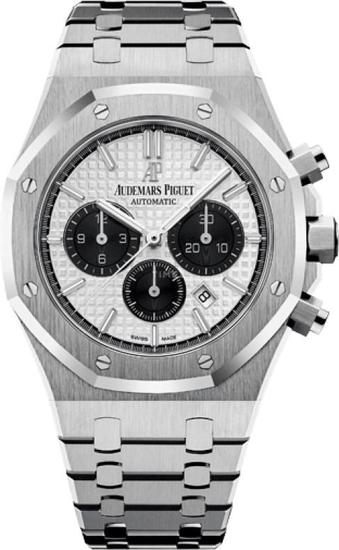 Audemars Piguet,Royal Oak 41mm,41mm,Stainless Steel,Silver,White,Black,Automatic,Chronograph,Day,26331ST,26331ST.OO.1220ST.03