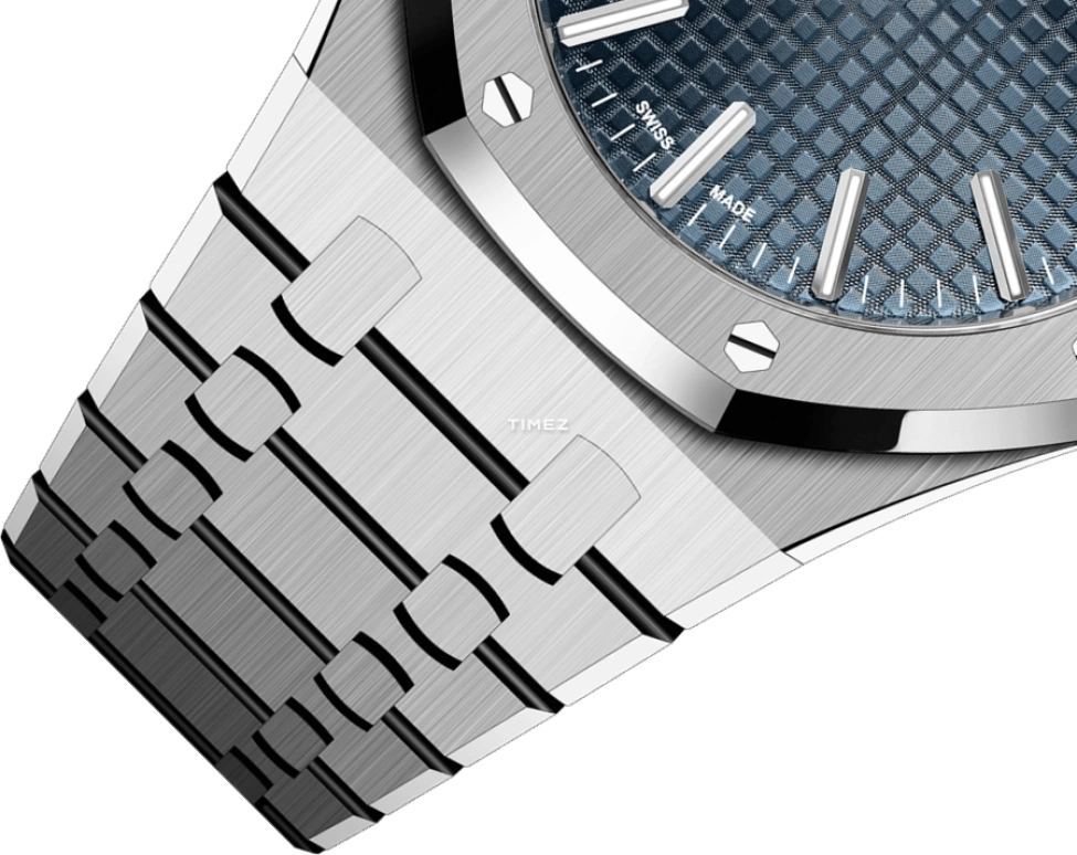 Audemars Piguet,Royal Oak 41mm,41mm,Stainless Steel,Blue,Automatic,Day,70hours,15510ST,15510ST.OO.1320ST.06