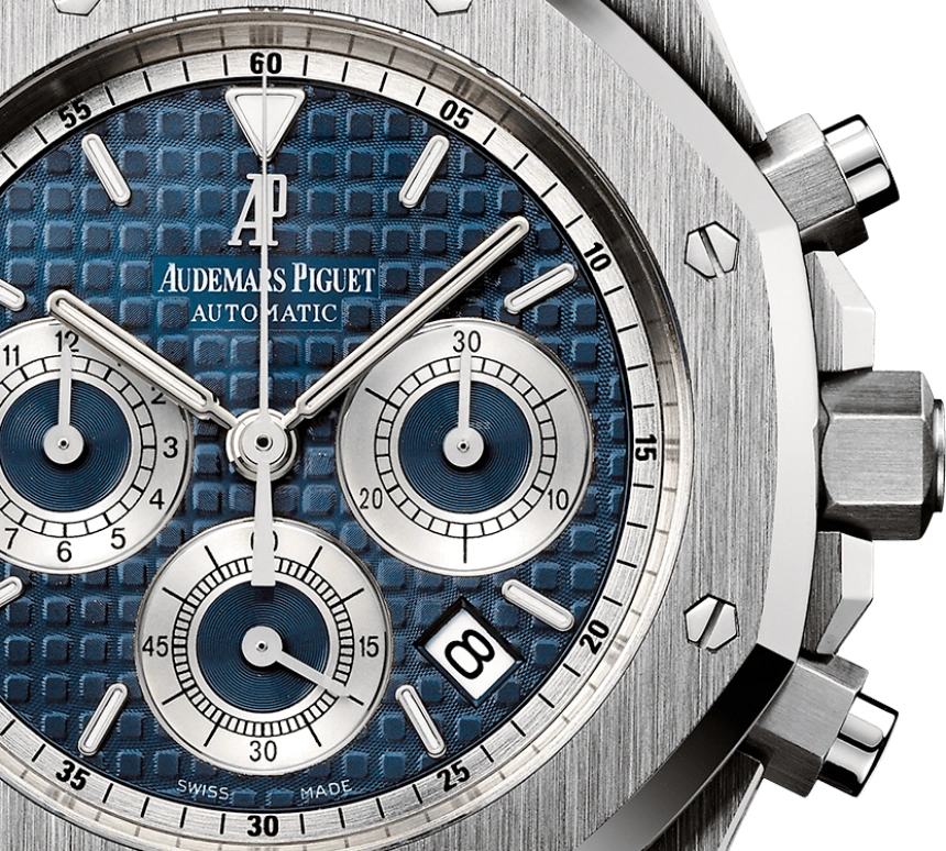 Audemars Piguet,Royal Oak 39mm,39mm,White Gold,Blue,Automatic,Chronograph,Day,26022BC,26022BC.OO.D028CR.01