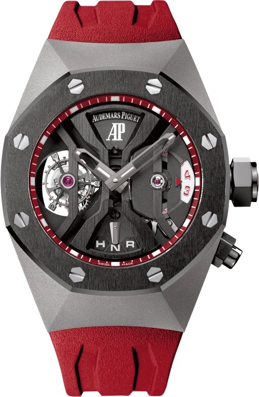 Audemars Piguet,Royal Oak Concept 44mm,44mm,Titanium Gold,Black,Red,Handwound,Dule Time,Tourbillon,Function Selector,26588IO,26588IO.OO.D067CA.01