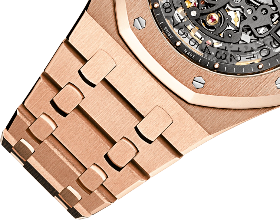 Audemars Piguet,Royal Oak 39mm,39mm,Rose Gold,Skeleton,Stone Gray,Automatic,Day,Skeleton,15204OR,15204OR.OO.1240OR.01