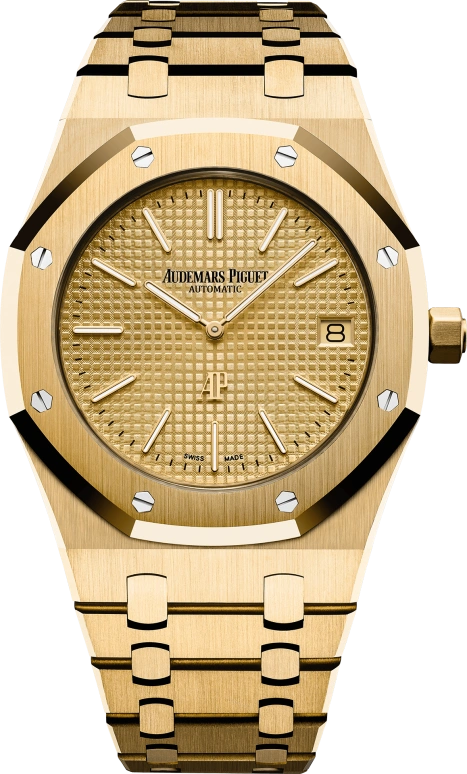 Audemars Piguet,Royal Oak 39mm,39mm,Yellow Gold,Champagne,Automatic,Day,40hours,15202BA,15202BA.OO.1240BA.02