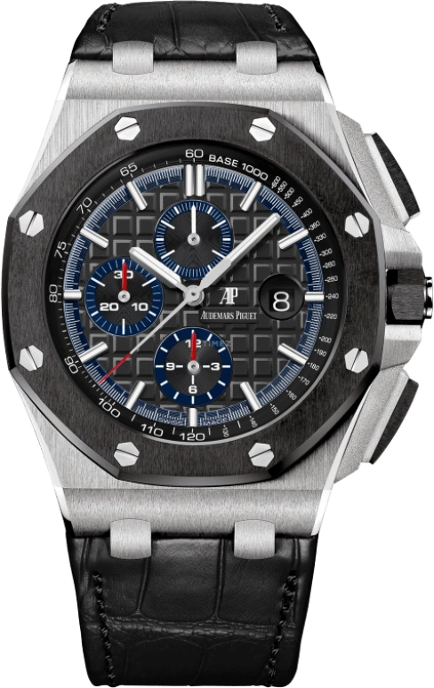 Audemars Piguet,Royal Oak Offshore 44mm,44mm,Ceramic,Platinum,Black,Automatic,Chronograph,Day,26411PO,26411PO.OO.A002CR.01