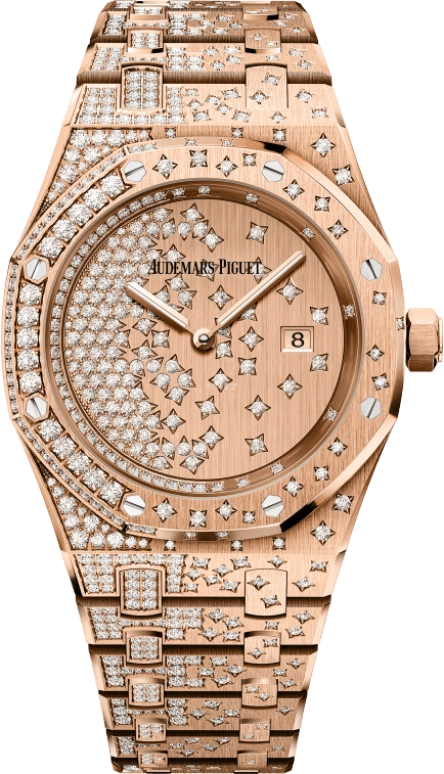 Audemars Piguet,Royal Oak 33mm,33mm,Pink Gold,Pink,Quartz,Day,In-house Caliber,67654OR,67654OR.ZZ.1264OR.01