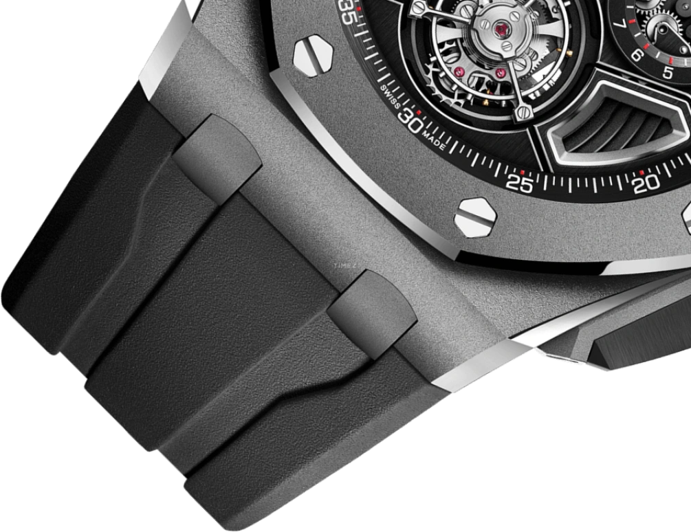 Audemars Piguet,Royal Oak Offshore 43mm,43mm,Titanium,Skeleton,Automatic,Chronograph,Tourbillon,26622TI,26622TI.GG.D002CA.01