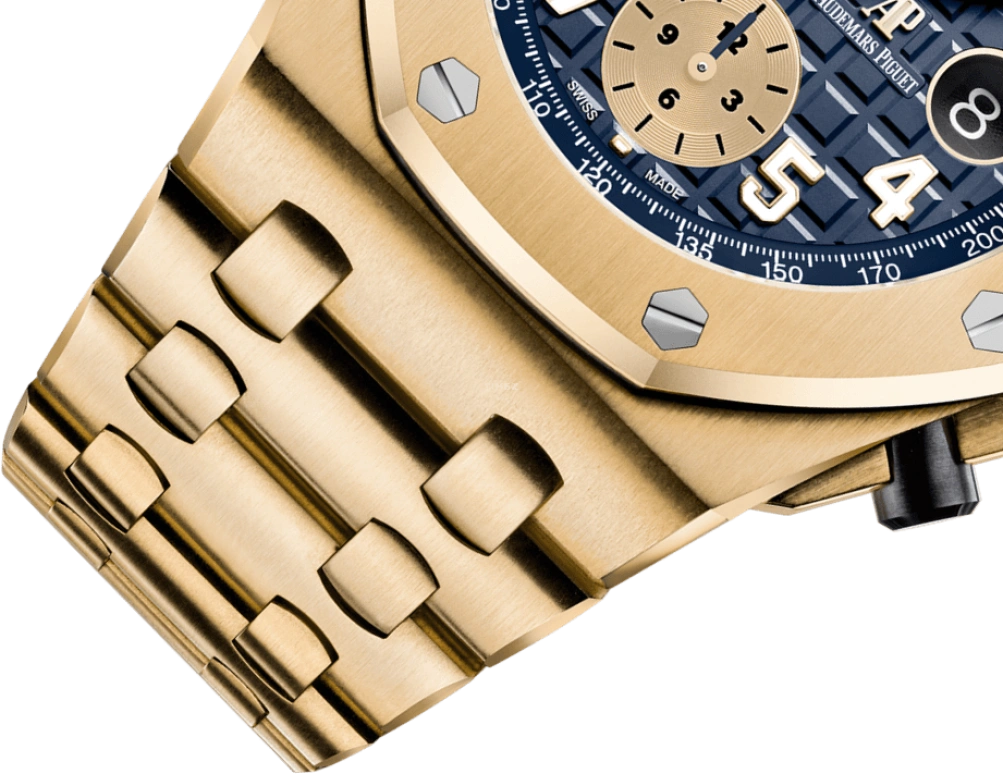 Audemars Piguet,Royal Oak Offshore 42mm,42mm,Ceramic,Yellow Gold,Blue,Automatic,Chronograph,Day,26470BA,26470BA.OO.1000BA.01