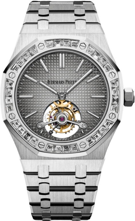 Audemars Piguet,Royal Oak 41mm,41mm,Platinum,Grey,Handwound,Tourbillon,70hours,26516PT,26516PT.ZZ.1220PT.01