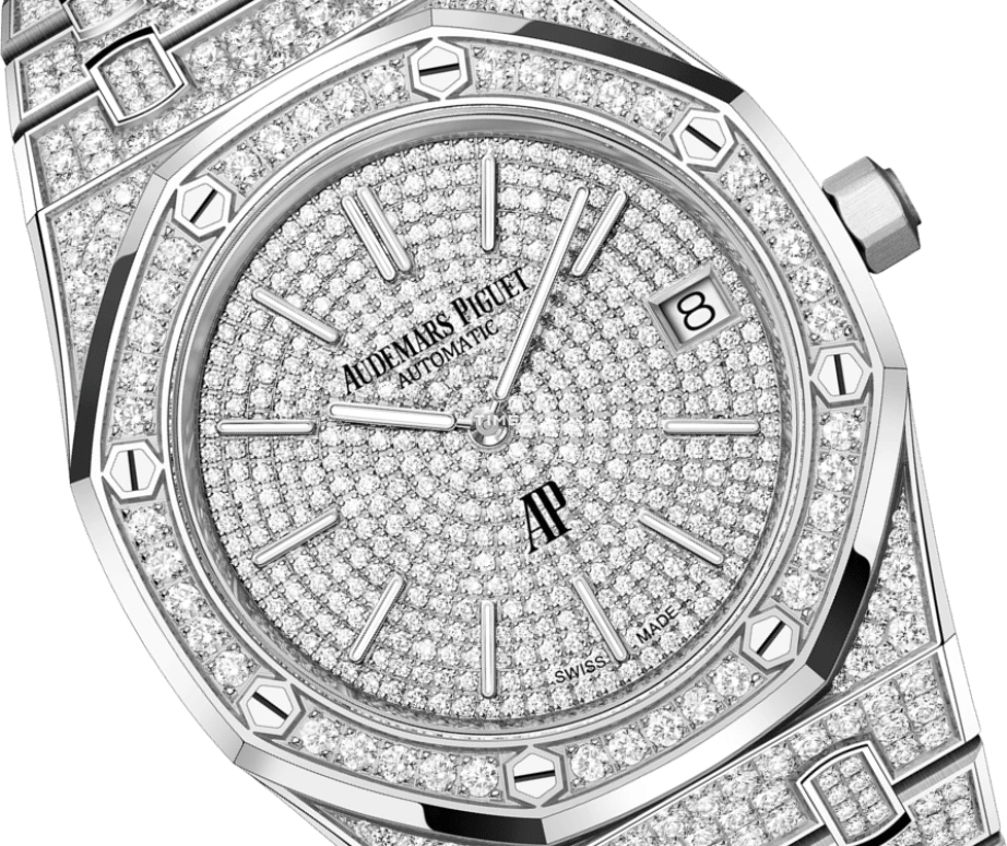 Audemars Piguet,Royal Oak 39mm,39mm,White Gold,Silver,Automatic,Day,55hours,16202BC,16202BC.ZZ.1241BC.01