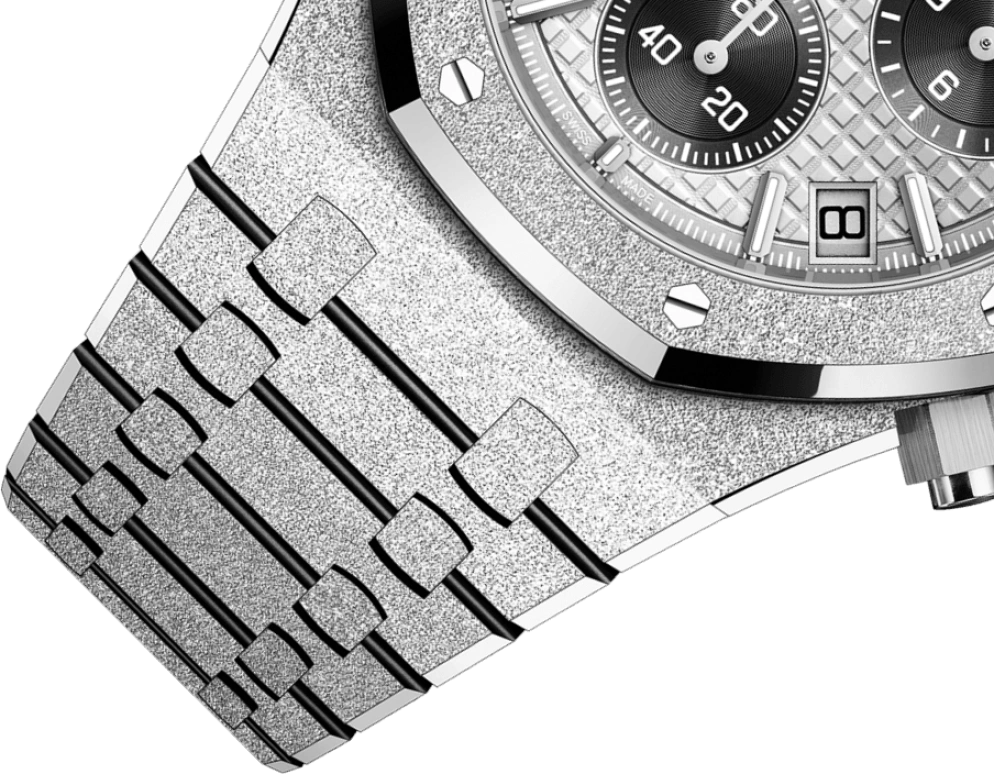 Audemars Piguet,Royal Oak 41mm,41mm,White Gold,Grey,Silver,Automatic,Chronograph,Day,26240BC,26240BC.GG.1324BC.01