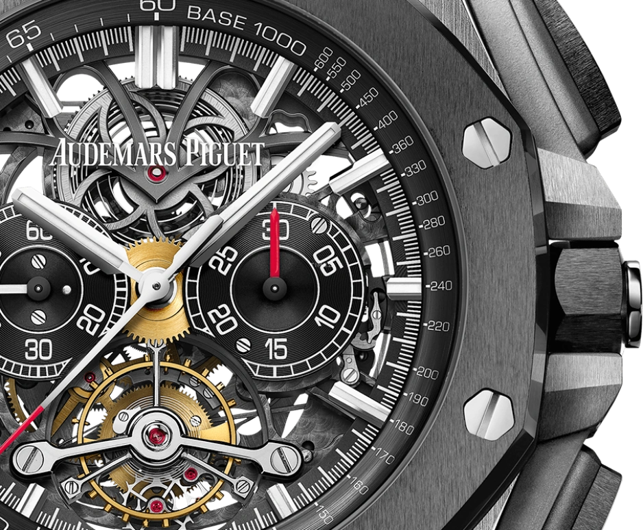 Audemars Piguet,Royal Oak Offshore 44mm,44mm,Titanium,Skeleton,Handwound,Chronograph,Tourbillon,26348IO,26348IO.OO.A002CA.01