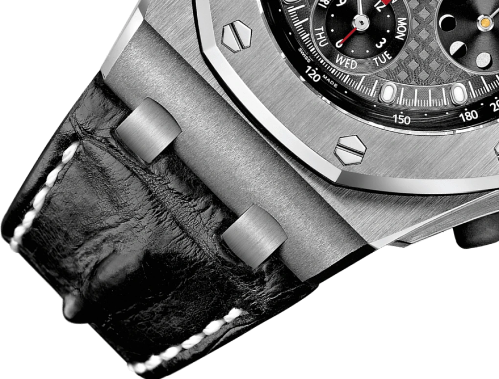 Audemars Piguet,Royal Oak Offshore 42mm,42mm,Titanium,Black,Automatic,Chronograph,Moonphase,Perpetual Calendar,Leap Year,38hours,In-house Caliber,26209TI,26209TI.OO.D101CR.01