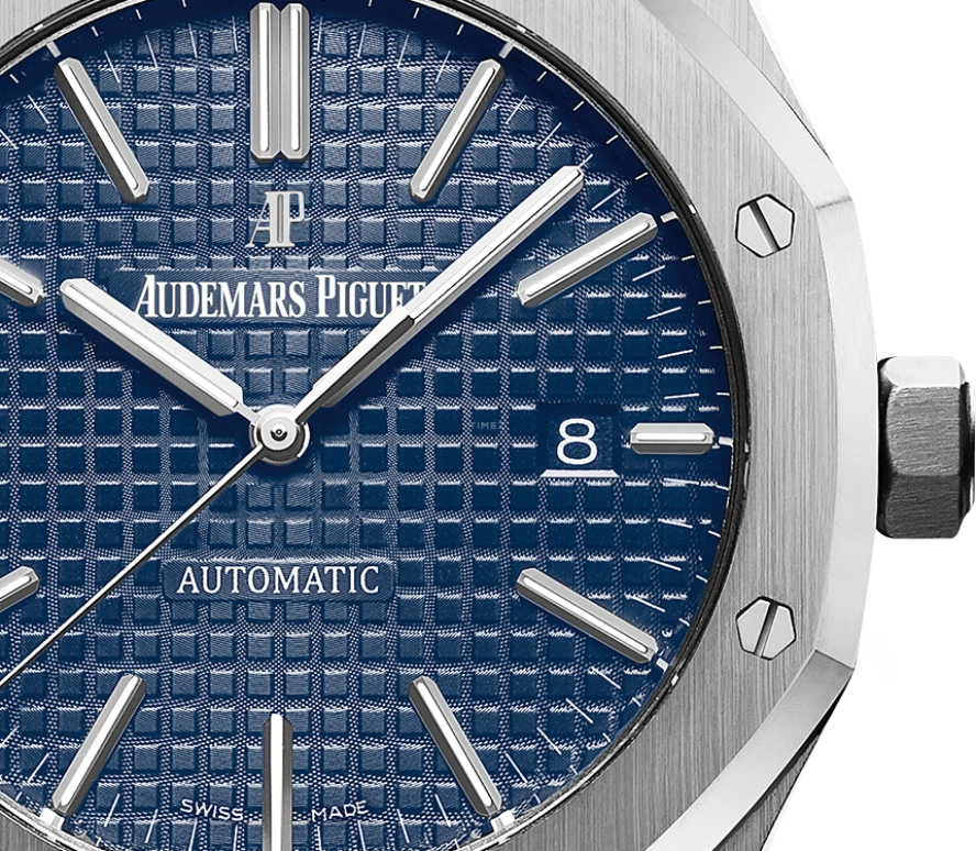 Audemars Piguet,Royal Oak 41mm,41mm,Stainless Steel,Blue,Automatic,Day,60hours,15400ST,15400ST.OO.1220ST.03