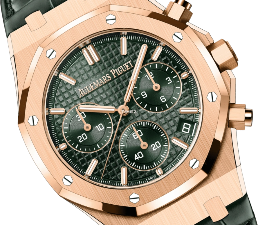 Audemars Piguet,Royal Oak 41mm,41mm,Rose Gold,Khaki Green,Automatic,Chronograph,Day,Flyback,Fresh Prince,Ben Simmons,26240OR,26240OR.OO.D404CR.02