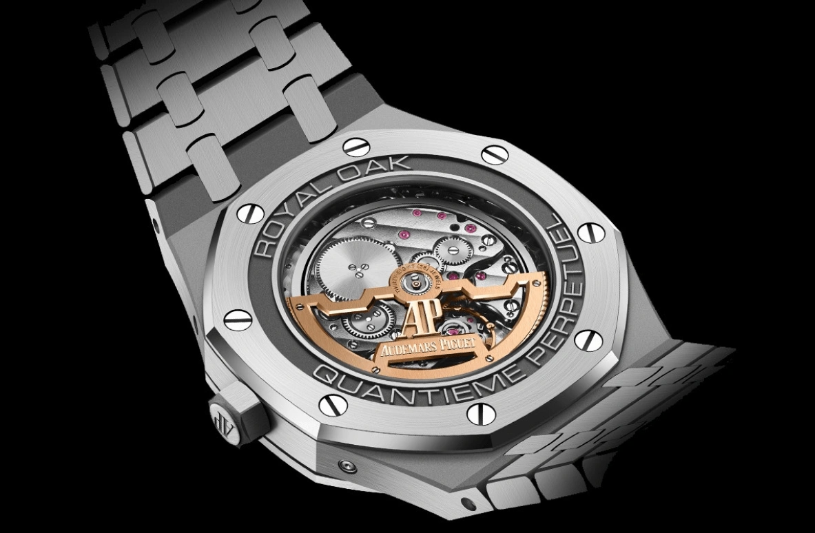 Audemars Piguet,Royal Oak 41mm,41mm,Titanium,Blue,Automatic,Moonphase,Perpetual Calendar,Leap Year,Month,40hours,In-house Caliber,26574TI,26574TI.OO.1220TI.01