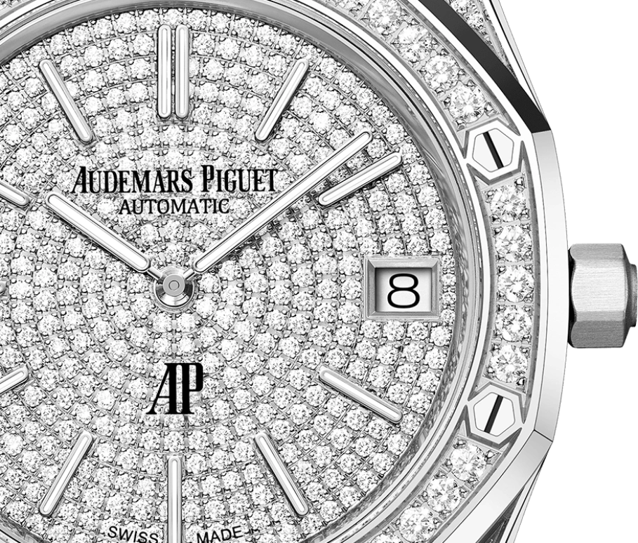 Audemars Piguet,Royal Oak 39mm,39mm,White Gold,Silver,Automatic,Day,55hours,16202BC,16202BC.ZZ.1241BC.01