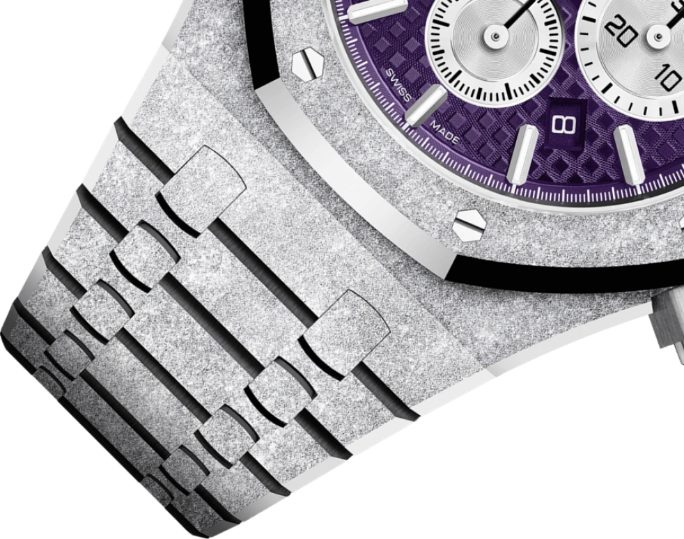 Audemars Piguet,Royal Oak 41mm,41mm,White Gold,Purple,Automatic,Chronograph,Day,Kyle Kuzma,Kris Kross,kuz,26331BC,26331BC.GG.1224BC.01