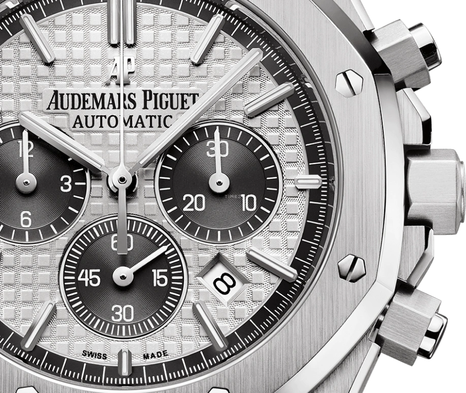 Audemars Piguet,Royal Oak 41mm,41mm,Titanium,Silver,Automatic,Chronograph,Day,26327TI,26327TI.OO.D004CA.01