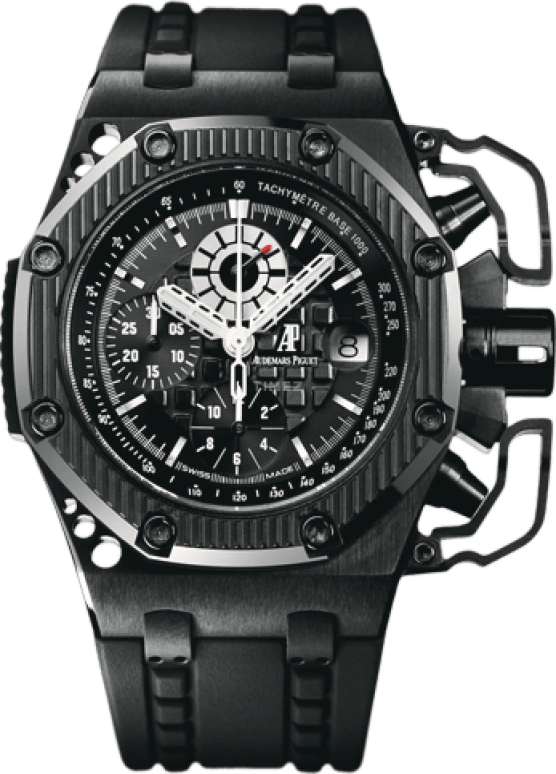 Audemars Piguet,Royal Oak Offshore 42mm,42mm,Titanium,Ceramic,Black,Automatic,Chronograph,Day,26165IO,26165IO.OO.A002CA.01