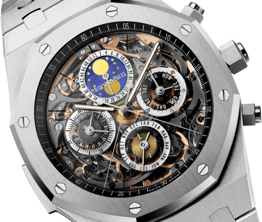 Audemars Piguet,Royal Oak 44mm,44mm,Titanium,Skeleton,Automatic,Chronograph,Moonphase,Perpetual Calendar,Month,45hours,In-house Caliber,Comeback Kid,Tom Terrific,Tom Brady,26065IS,26065IS.OO.1105IS.01