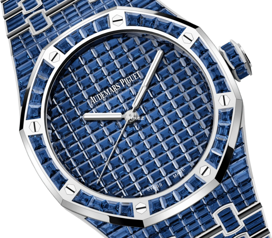 Audemars Piguet,Royal Oak 41mm,41mm,White Gold,Blue,Automatic,70hours,In-house Caliber,15514BC,15514BC.SS.1284BC.01 50th