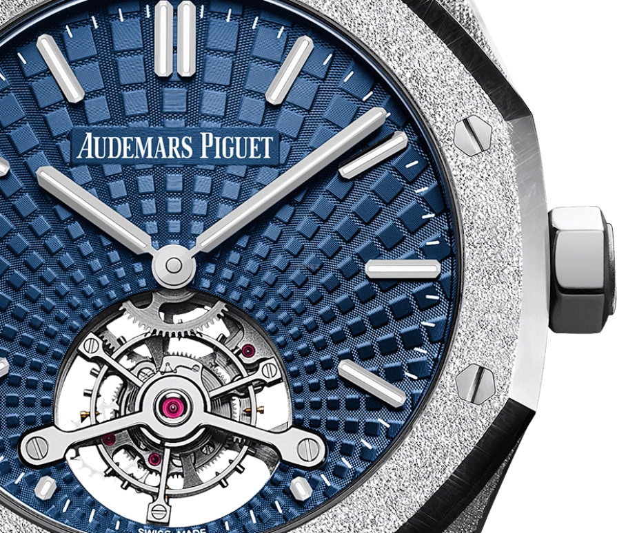 Audemars Piguet,Royal Oak 41mm,41mm,White Gold,Blue,Handwound,Tourbillon,70hours,26520BC,26520BC.GG.1224BC.01