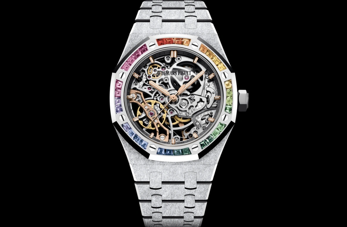 Audemars Piguet,Royal Oak 37mm,37mm,White Gold,Skeleton,Automatic,Double Balance,15468BC,15468BC.YG.1259BC.01