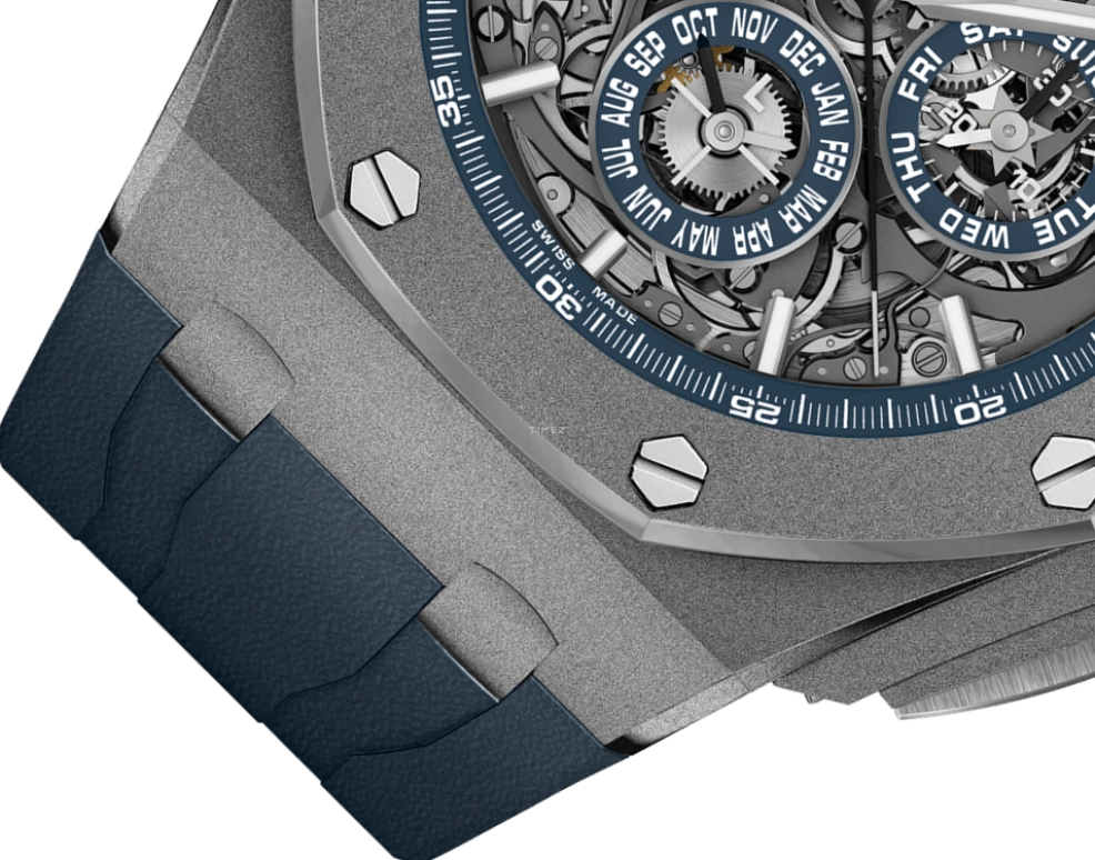 Audemars Piguet,Royal Oak Offshore 44mm,44mm,Titanium,Skeleton,Automatic,Chronograph,Moonphase,Perpetual Calendar,Month,45hours,In-house Caliber,26571TI,26571TI.GG.A027CA.01