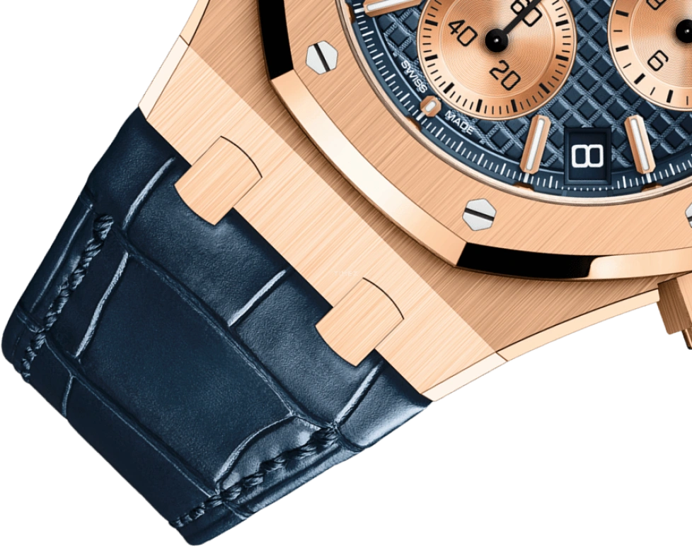 Audemars Piguet,Royal Oak 41mm,41mm,Pink Gold,Blue,Automatic,Chronograph,Day,26239OR,26239OR.OO.D315CR.01