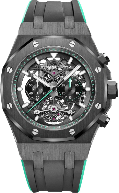 Audemars Piguet,Royal Oak 44mm,44mm,Titanium,Ceramic,Skeleton,Handwound,Chronograph,Hollow Out,26343CE,26343CE.OO.D002CA.03