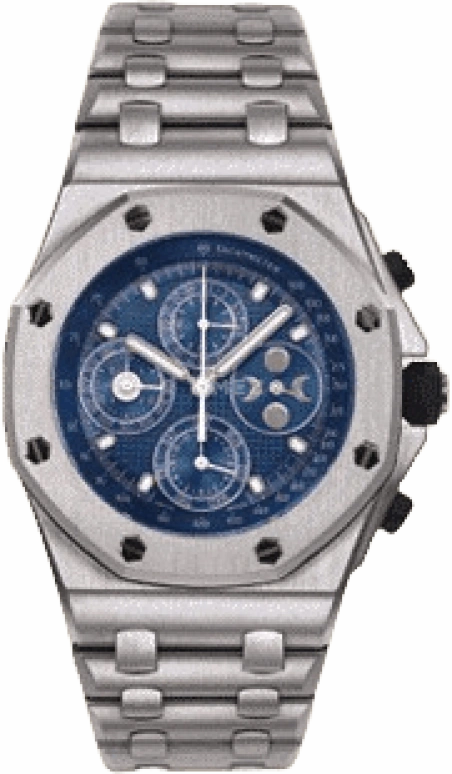 Audemars Piguet,Royal Oak Offshore 42mm,42mm,White Gold,Blue,Automatic,Chronograph,Moonphase,Perpetual Calendar,Leap Year,38hours,In-house Caliber,25854BC,25854BC.O.1150BC.01